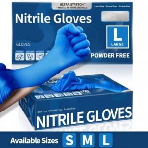 20/50/100PCS 4Mil Blue Disposable Nitrile Gloves Tattoo Gloves for Beauty Nail Salon Work Household Cleaning Gloves Powder Free