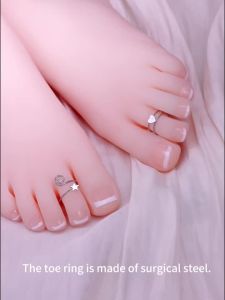 3Pcs/Set Filled Stainless Steel Smooth Toe Rings for Women Plating14K Gold Adjustable Simple Silver Ring Summer Beach Jewelry