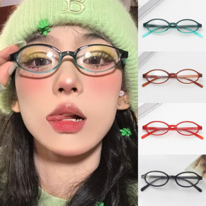🔥Y2K Retro Japan Korea Small Frame Glasses Female Europe Gradient Color Optical Glasses LovelylifeFu👍