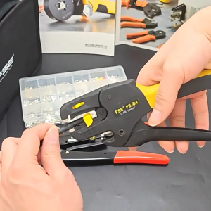 HS-16 Crimping Pliers Cable Lug Crimper Tool Bare Terminal Wire Plier Cutter 1.25-16 Square Millimeter Cutters Cutting Hand Tool