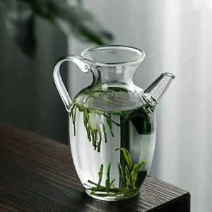 Filter Handheld Heat-Resistant Glass Teapot
