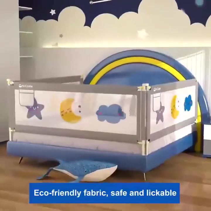 Sheglam Bed Fence for Baby Fence Barrier Queen Size Baby Bed Fence Double Size Bed Guard Rail