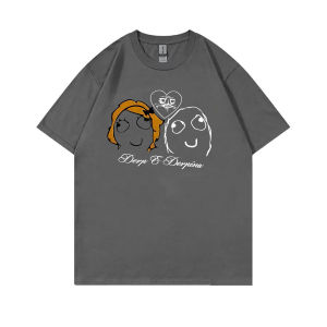 Sanrio | Cool Girl Boys Derp & Derpina Y2k Aesthetic Men Women Gothic Streetwear T-shirts 2000s Vintage Fashion Casual Harajuku T Shirts