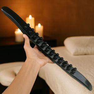 tongkat guasha spa tradisional asli kayu 26 ball / natural beech gua sha massage double 26 breads