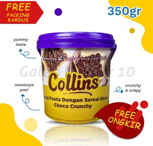 Collins Crunchy 350gr / Selai Cokelat