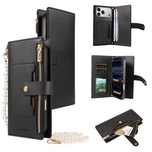 Leather Phone Case for Samsung Galaxy S26Pro  S25 Edge  S24 S23 FE S22Ultra  S21 S20 Shockproof  Multifunctional Zipper