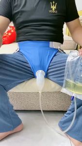 Silicone bedridden use incontinence panty urine bag urine collection bag drainage bag airtight urine catcher liquid silicone urinal