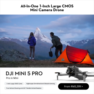 DJI Mini 5 Pro - Camera Drone | 4K/60fps HDR | 1-Inch CMOS Sensor | 360 Nightscape Obstacle Sensing | Up to 52 Min Flight time