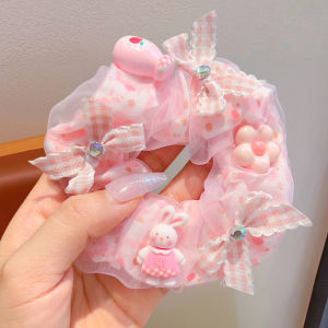Bow Elastic Hair Ring No Hair Damage Accessory