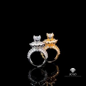 N1271 Nhẫn nữ nhô cao đính đá CZ cao cấp sáng lấp lánh JOJO