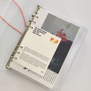 Time Open Original 6 Holes Transparent A5 Refillable Notebook Scrapbooking Drawing Writing Replacement Core INS Style Notebook