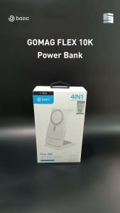 ENERGEA Bazic GoMag Flex 10000mAh Removeable Power Bank Apple Watch and Airpods Charging Station - White