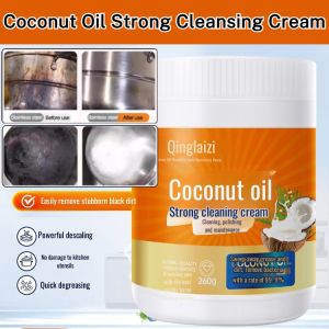 Coconut Oil Strong Cleansing Cream Rust Descaling Polishing Tool Kitchen Bathroom Dirt Stain Remover 椰子油强力去污膏