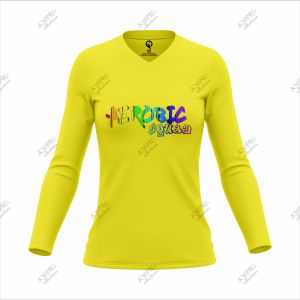 Baju Senam Wanita Aerobic Lengan Panjang Dri-Fit Terbaru Aerobic Squad006