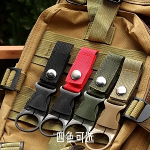 ที่แขวนขวดน้ำ สายแขวน สายแขวนขวดน้ำ แบบพกพา สายรัดไนลอน สายห้อยขวด คาราบิเนอร์ พกติดตัว อุปกรณ์แคมป์ปิ้ง เดินป่า A062 CH