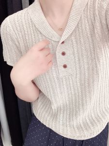YUANYA | Korean Style Vintage Short Sleeve Linen T-shirt