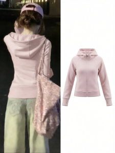 SUHUIQIAN | Tailored Slim Fit Drawstring Hoodie Sporty Thin Coat