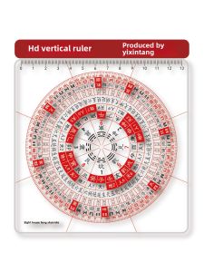 Yixuan Tang Yang Public Three Yuan Eight Houses Feng Shui Measurement Clear Transparent Comprehensive Luo Pan Geometric Modern Home Decor