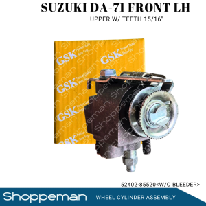 SUZUKI DA-71 DA71 WHEEL CYLINDER ASSEMBLY FRONT LH UPPER WITH TEETH W/O BLEEDER 15/16" 52402-85520