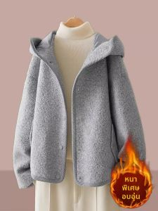 SHIMANQING | Plus Size Loose Wool Coat Autumn Winter Luxury Baseball Jacket
