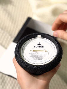 LUMOS Volcanic Rock Scented Candle | Customizable Design Long-Lasting Premium Fragrance Gift