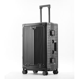 Business Travel Luggage Magnesium Alloy Full Aluminum Carry-On Suitcase Silent Universal Wheels 20 Inch 24 Inch Spinner Suitcase