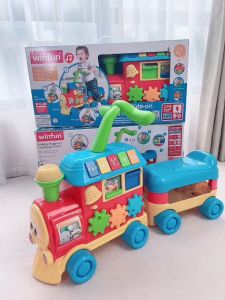 Tầu hỏa tập đi chòi chân có nhạc Winfun 00803G - An toàn khi bé tập đi