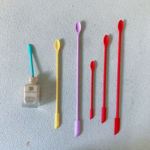 Cosmetic Scoop Liquid Foundation Mini Silicone Scraping Spoon Silicone Long Soft Spoon Silicone Spoon Long Spoon New