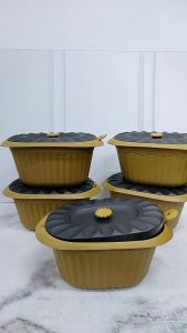 Basi Prasmanan set isi 6 pcs + Sendo Nasi / Wadah Makanan 6 set