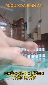 Combo 2 dầu xoa rượu xoa đau nhứt xương khớp bầm tím chân tay - gia truyền Bình An