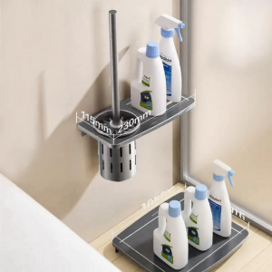 JOMOO | Bộ Phụ Kiện Phòng Tắm Nhôm Bàn Chải Toilet và Giá Đựng Giấy