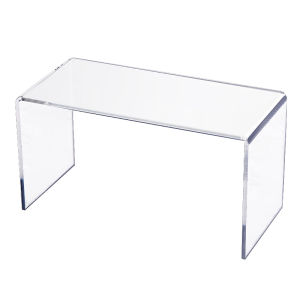 Acrylic U-Shaped Transparent Multi-Layer Bookshelf Shoe Riser Storage Organizer Display Case Clear Partition Home Organization