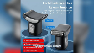 Electric Back Shaver Lcd Display Electric Shavers Groin Hair Trimmer 2 in 1 Cordless Waterproof Body Trimmer Shaver for Men