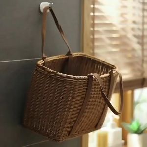 ตะกร้าหวาย กระเช้าหวาย ตะกร้าสานไม้ไผ่ ตะกร้าชะลอมไม้ไผ่ ตะกร้าไส้หวายสี่เหลี่ยม ตะกร้าหวายสานวงรี ตะกร้าหวายหูหิ้ว