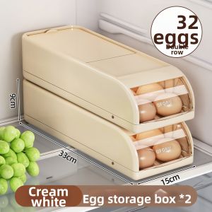 youqin | Sealed Refrigerator Storage Organizer Egg Holder Flip-top