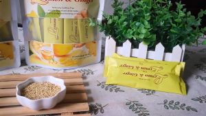 【10g X15 Bags】Original Lemon Ginger Tea Slimming Diet Tea Burn Fat Tea Detox Lemon&Ginger Natural Weight Loss Daytime Bedtime Tea Gentle Diet Detox Herbal Tea