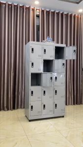 Tủ hồ sơ locker sắt đựng đồ nhân viên có khóa an toàn tủ sắt nhiều ngăn cho khách để đồ cá nhân