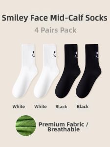 JINGCHI | Moisture-Wicking Spring/Summer Pure Color Long Tube Socks