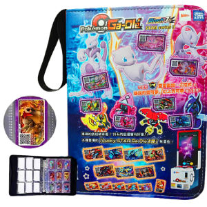 Túi Đựng Thẻ Pu Lớn Bằng Da Có Khóa Kéo Túi Đựng Thẻ Pokémon Dung Tích Cao Phụ Kiện Văn Phòng Phẩm Hoạt Hình Trung Quốc Đại Lục