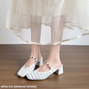 Vintage Hollowed Out Slip On Flats for Wide Feet