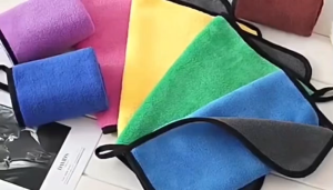 (COD)Kain Lap 10Pcs Handuk Dapur Kain Lap Microfiber Premium 30x30 Handuk Mini 2 Sisi Lembut Serbaguna Handuk Mini Dapur Mobil Motor