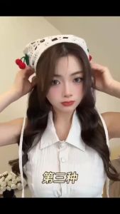 Khăn đội đầu đan len nữ turban tam giác tạo nhiều kiểu dáng choàng du lịch chụp ảnh xinh đáng yêu