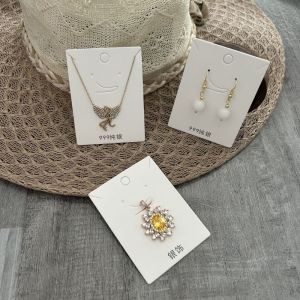 จี้เงินแบบเรียบง่าย ต่างหูแบบหลายแบบ สร้อยคอแบบหนา กล่องเก็บของ กล่องบรรจุภัณฑ์ป้องกันฝุ่น อุปกรณ์ทำเครื่องประดับ DIY