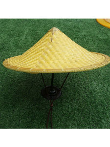 ป้องกันแสงแดดไม้ไผ่ทอหมวกตกปลาผู้ชายกลางแจ้งขนาดใหญ่ Brim Laborer ฟางเรขาคณิตบล็อกสีสไตล์ ฤดูใบไม้ผลิ ฤดูร้อน ฤดูใบไม้ร่วง ฤดูหนาว Travel