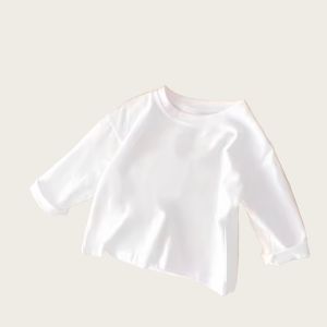 Childrens Autumn Fashion Casual Print Two-Piece Set Cute Korean Style Girls Clothing Short Sleeve Rabbit Fur Blend