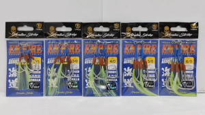 💥💥 PIRATEZ STRIKE EMPIRE FLASH TINSEL TWIN BLADE EMB01 / TWIN WIRE ASSIST HOOK EMW01