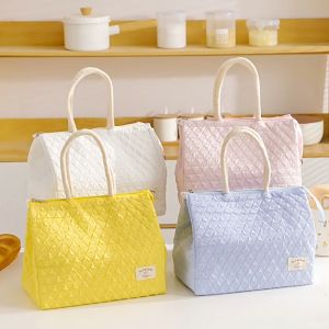 Túi đựng cơm cao cấp chống thấm túi đựng hộp cơm giữ nhiệt văn phòng túi đựng đồ đa năng túi giữ nhiệt họa tiết trần trám