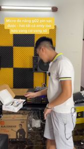 Combo 2 Micro Không Dây karaoke SGMAX G02 Chuyên Dùng Hát Karaoke Cho Loa kéo amply siêu hay mic dùng pin sạc tiện lợi micro nhẹ hút âm tốt giá siêu rẻ hát cực hay bảo hành 12 tháng