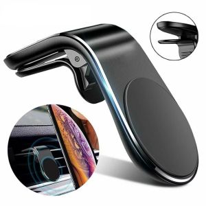 Car Vent Phone Holder L-Shaped Navigation Bracket for Car Universal Phone Mount for iPhone Samsung All Smartphones – Secure & Stable Car Vent Clip Holder