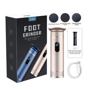Máy Mài Chân Bằng Hợp Kim Nhôm Điện Loại Kép Sử Dụng Nguồn Điện Type-C/pin Loại Bỏ Chai Sạn & Da Chết Dụng Cụ Chăm Sóc Móng Chân Sạc Lại Được